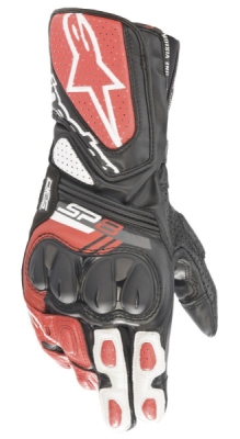 rukavice SP-8, ALPINESTARS (černá/bílá/červená, vel. 2XL)