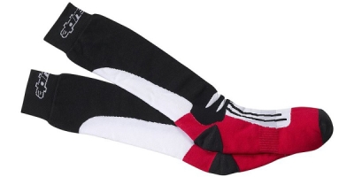 ponožky RACING ROAD COOLMAX®, ALPINESTARS (černá/bílá/červená, vel. S/M)