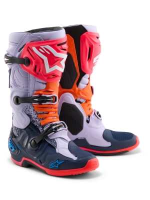 boty TECH 10 limitovaná edice RECORDS, ALPINESTARS (šedá/multicolor, vel. 42)