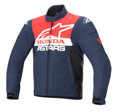 bunda SMX WATERPROOF HONDA kolekce, ALPINESTARS (modrá/černá/červená/bílá, vel. L)