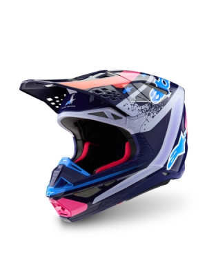 přilba SUPERTECH S-M10 limitovaná edice RECORDS, ALPINESTARS (šedá/multicolor, vel. L)