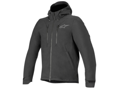 bunda DOMINO TECH HOODIE, ALPINESTARS (černá, vel. L)