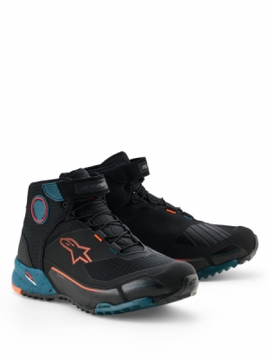 boty CR-X DRYSTAR, ALPINESTARS (černá/modrá/oranžová fluo, vel. 42)