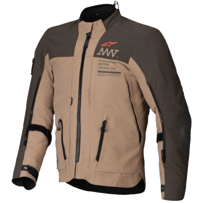 bunda AMT-8 STRETCH DRYSTAR XF, ALPINESTARS (tmavě hnědá/tmavá khaki, vel. L)