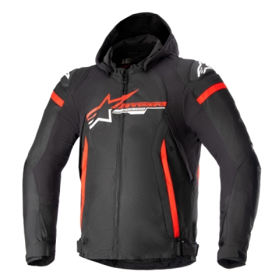 bunda ZACA WATERPROOF, ALPINESTARS (černá/červená/bílá, vel. 2XL)