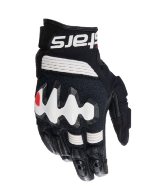rukavice HAROK, ALPINESTARS (černá/bílá, vel. M)
