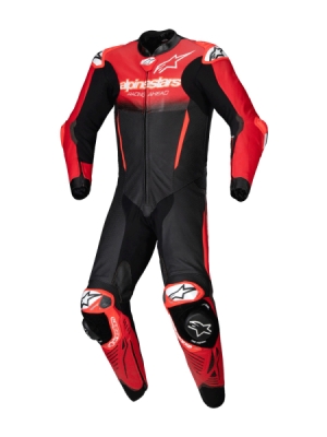 jednodílná kombinéza GP-R7, TECH-AIR ready/kompatibilní, ALPINESTARS (černá/červená, vel. 50)