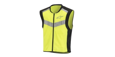 reflexní vesta FLARE NEON, ALPINESTARS (černá/žlutá fluo, vel. XL)