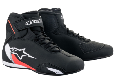 boty SEKTOR, ALPINESTARS (černá/bílá/červená fluo, vel. 38)