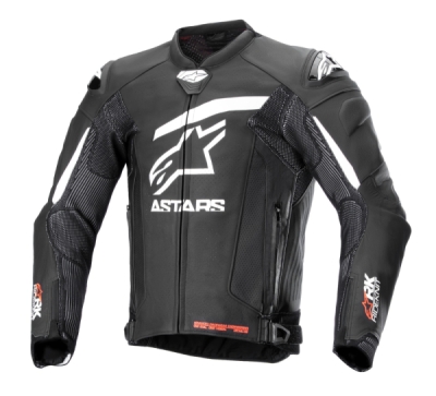 bunda GP PLUS R 4 RIDEKNIT, ALPINESTARS (černá/bílá, vel. 52)