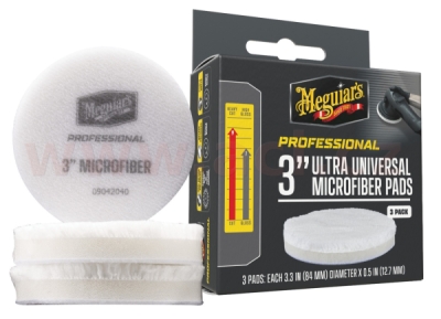 Meguiar's Professional Microfiber Pads (3“) mikrovláknové lešticí kotouče, průměr 3", 3 kusy