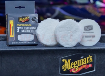 Meguiar's Professional Microfiber Pads (3“) mikrovláknové lešticí kotouče, průměr 3", 3 kusy