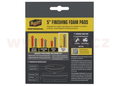 Meguiar's Professional Finishing Foam Pads (5“) pěnové finišovací kotouče, průměr 5", 2 kusy