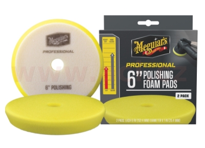Meguiar's Professional Polishing Foam Pads (6“) pěnové lešticí kotouče, průměr 6", 2 kusy