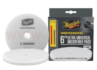 Meguiar's Professional Microfiber Pads (6“) mikrovláknové lešticí kotouče, průměr 6", 2 kusy