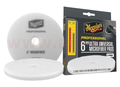 Meguiar's Professional Microfiber Pads (6“) mikrovláknové lešticí kotouče, průměr 6", 2 kusy