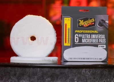 Meguiar's Professional Microfiber Pads (6“) mikrovláknové lešticí kotouče, průměr 6", 2 kusy