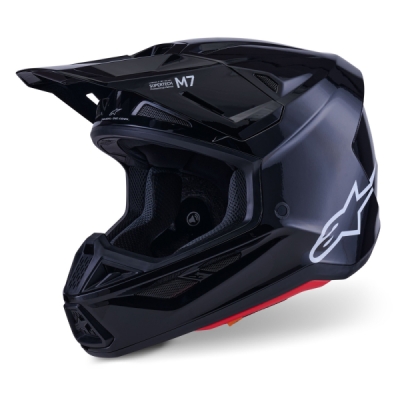 přilba SUPERTECH S-M7 SOLID, ALPINESTARS (černá, vel. S)