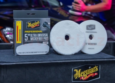 Meguiar's Professional Microfiber Pads (5“) mikrovláknové lešticí kotouče, průměr 5", 2 kusy