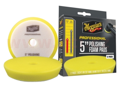 Meguiar's Professional Polishing Foam Pads (5“) pěnové lešticí kotouče, průměr 5", 2 kusy