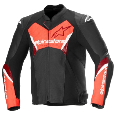 bunda FASTER 3 AIRFLOW, ALPINESTARS (černá/červená fluo, vel. 50)