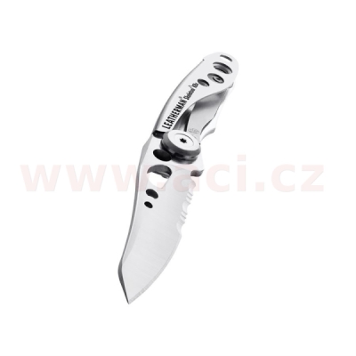 LEATHERMAN SKELETOOL KBx SILVER - zavírací nůž s otvírákem lahví, kombinovaná čepel