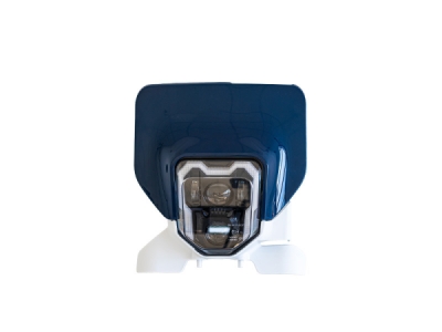 přední maska včetně LED světla HUSQVARNA, RTECH (modro-bílá)