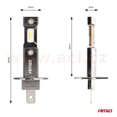 LED H1 2x 30W - bílá (patice P14.5s), sada 2 ks