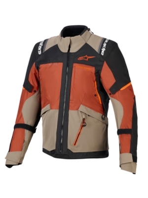bunda ANDES V4 DRYSTAR, ALPINESTARS (světle hnědá/tmavě oranžová/černá, vel. 5XL)
