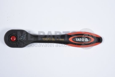 grzechotka 1/4"wygięta 144mm powlekana