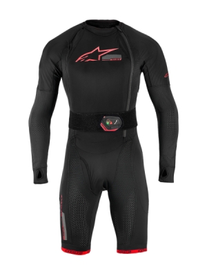 airbagová vesta TECH-AIR®10 V2 RACE system, ALPINESTARS (černá/červená/šedá, vel. L)