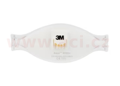 3M™ Aura filtrační polomaska (respirátor) s ventilkem FFP3 (9332+)
