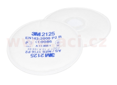 3M™ sada 2 kusů filtrů proti částicím řady 2000, provedení 2125, úroveň ochrany P2 R