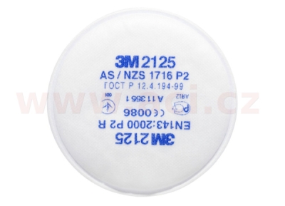 3M™ sada 2 kusů filtrů proti částicím řady 2000, provedení 2125, úroveň ochrany P2 R