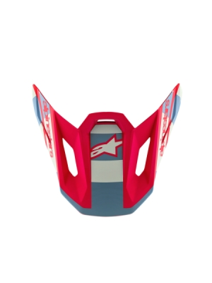 kšilt pro přilby SUPERTECH S-M7 limitovaná edice BEAST COAST, ALPINESTARS (šedá/černá/oranžová)