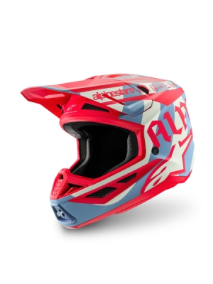 přilba SUPERTECH S-M7 limitovaná edice BEAST COAST, ALPINESTARS (šedá/černá/oranžová, vel. M)