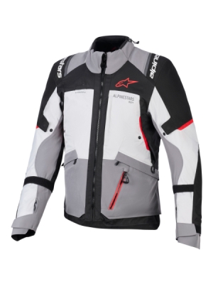 bunda ANDES V4 DRYSTAR, ALPINESTARS (tmavě šedá/světle šedá/černá/červená, vel. 4XL)