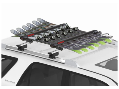 YAKIMA FatCat EVO 6 stříbrný - nosič lyží a snowboardů