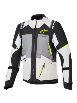bunda ANDES V4 DRYSTAR, ALPINESTARS (tmavě šedá/světle šedá/černá/žlutá fluo, vel. M)