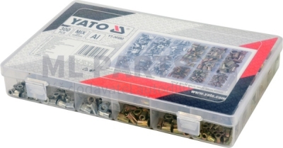 Sada nýtovacích matic ocel a hliník M3-M10 300 kusů YATO YT-36480