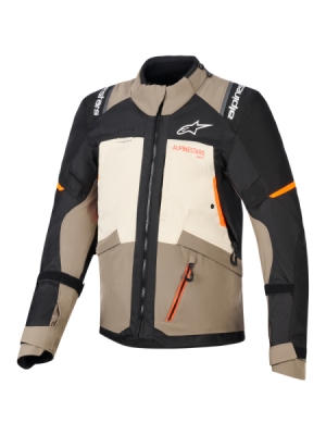 bunda ANDES V4 DRYSTAR, ALPINESTARS (krémová/světle hnědá/černá/oranžová fluo, vel. 3XL)