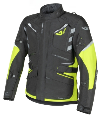 bunda Trail, AYRTON (černá/žlutá fluo/šedá, vel. 4XL)