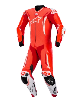 jednodílná kombinéza GP TECH V5, ALPINESTARS (červená fluo/červená/bílá, vel. 56)