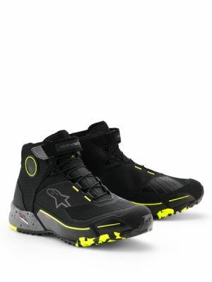 boty CR-X DRYSTAR, ALPINESTARS (černá/tmavě šedá/žlutá fluo, vel. 38)