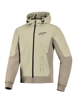 bunda RADIUM TECH HOODIE, ALPINESTARS (písková/hnědá, vel. S)