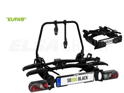 Nosič kol Eufab SD260 black - 2 kola, na tažné zařízení