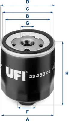 Olejový filtr UFI 23.453.00