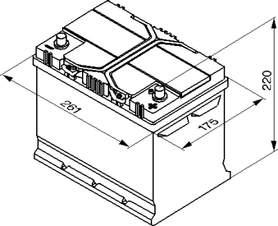 Autobaterie Bosch S4, 12V, 70Ah, 630A, S4 026