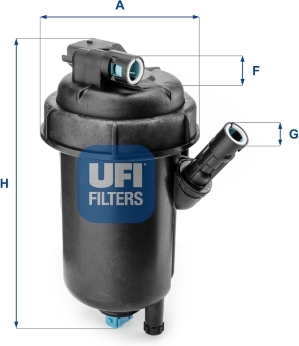 Palivový filtr UFI 55.139.00