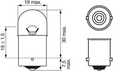 Žárovka, blikač BOSCH 1 987 302 203